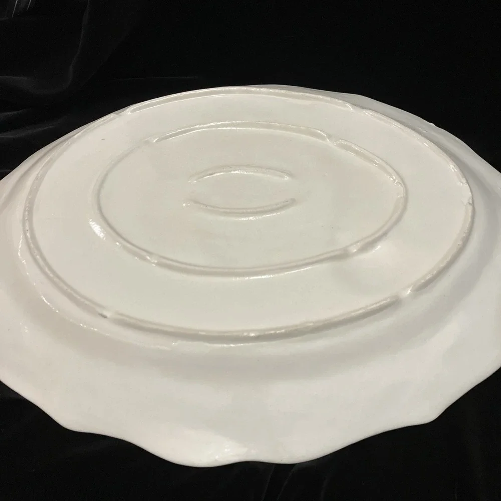 Vintage California Pottery Turkey Platter 18